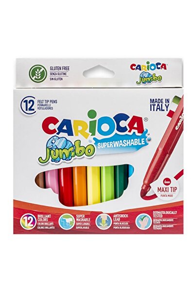 carioca Τζάμπο 12 Χοντροί Μαρκαδόροι 6 χιλιοστά (40569)