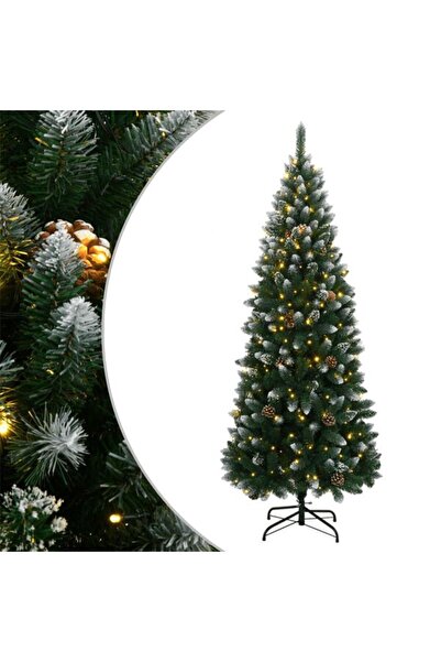 vidaxl Brad artificial de Crăciun cu 300 LED-uri, 240 cm