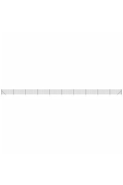 vidaxl Gard din plasă de sârmă cu țăruși de fixare, antracit, 0.8 x 25 m