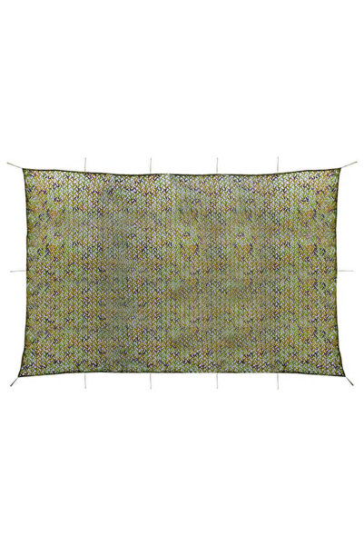 vidaxl Plasă de camuflaj cu husă de depozitare, verde, 4 x 5 m