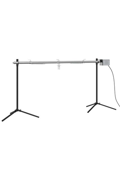 vidaxl Grătar automat cu motor, 150 x 46.5 x 82.5 cm, oțel inoxidabil