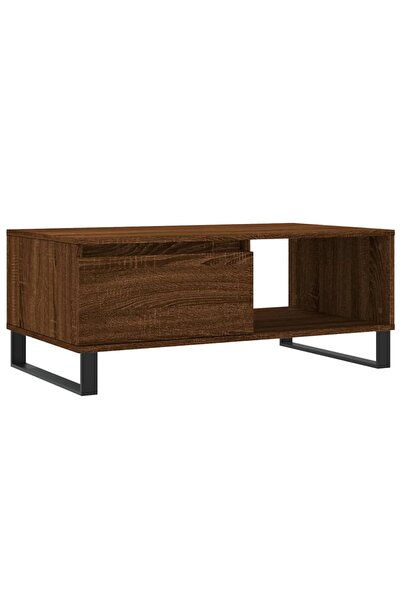 vidaxl Măsuță de cafea, stejar maro, 90x50x36,5 cm, lemn prelucrat