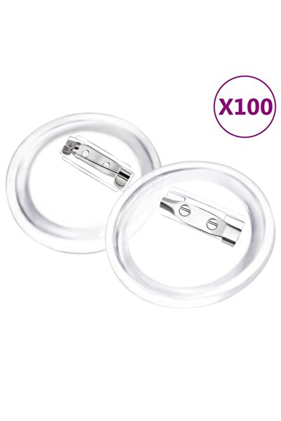 vidaxl Set de insigne, 100 de seturi, 37 mm, Acrilic
