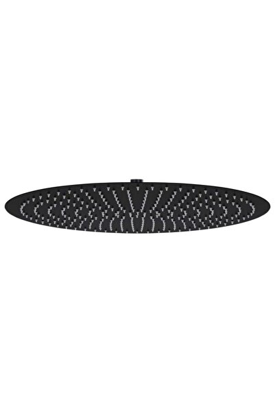 vidaxl Cap de duș rotund tip ploaie, negru, 50 cm, oțel inoxidabil