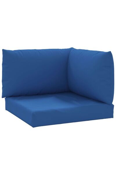 vidaxl Perne pentru canapea tip palet, 3 buc., albastre, textil