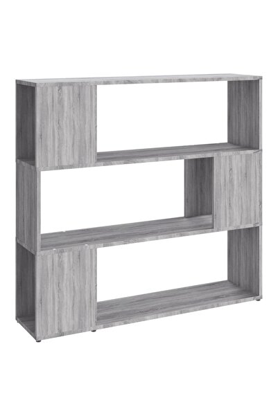 vidaxl Dulap de cărți/Separator de cameră, gri Sonoma, 100x24x94 cm