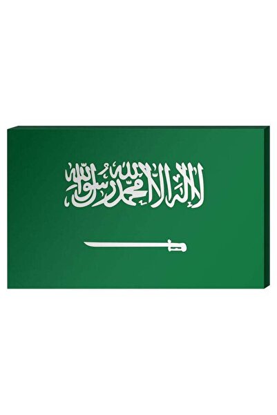 Atiq Saudi Arabia Flag Wall Decor Painting With Inner Frame Green/White 40 x ...