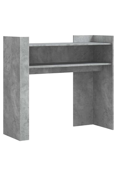 vidaxl Masă consolă, gri beton, 100x35x90 cm, lemn prelucrat
