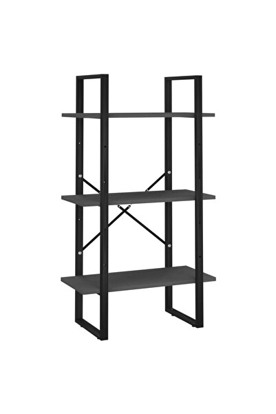 vidaxl Raft de depozitare, gri, 60x30x105 cm, PAL