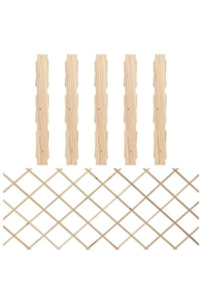 vidaxl Garduri tip trellis, 5 buc., 180 x 80 cm, lemn masiv de brad