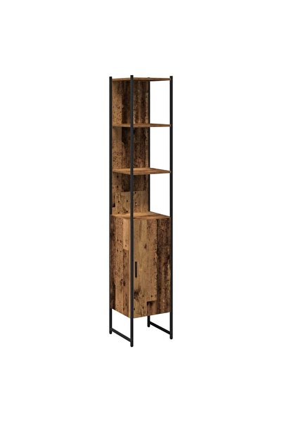 vidaxl Dulap de Baie Lemn vechi 33 x 33 x 185,5 cm Lemn compozit