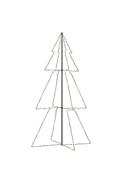 vidaxl Brad de Crăciun conic, 300 LED-uri, 120 x 220 cm, Pentru interior și e...