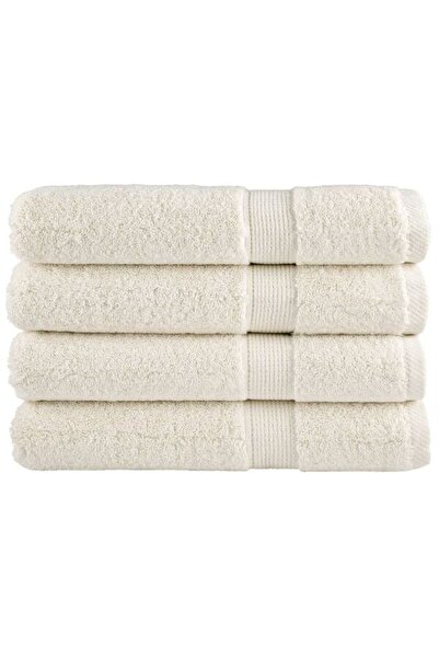 vidaxl Prosoape Premium SOLUND 4 buc. crem 100 x 200 cm 600 g/m²