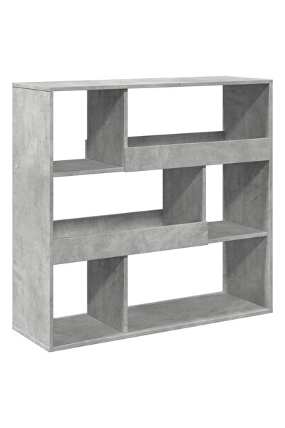 vidaxl Bibliotecă/Separator cameră, gri beton, 100x33x94,5 cm