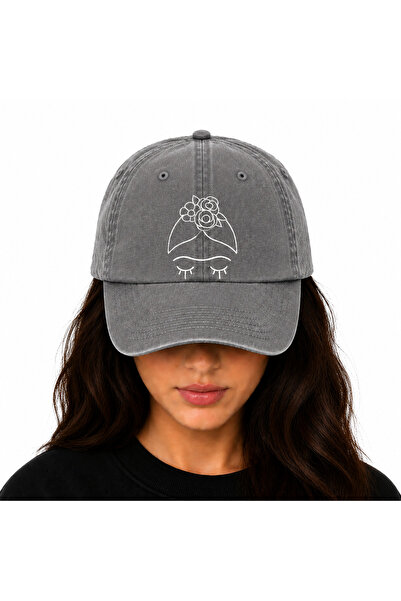 WeavedCo Embroidered Washable Vintage Hat (Frida Kahlo)