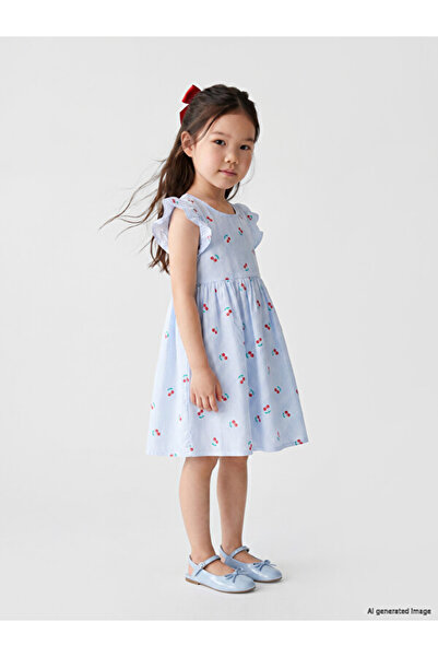 LC Waikiki Quality Pieces Embroidered Girls' Dress from Çelebi Store