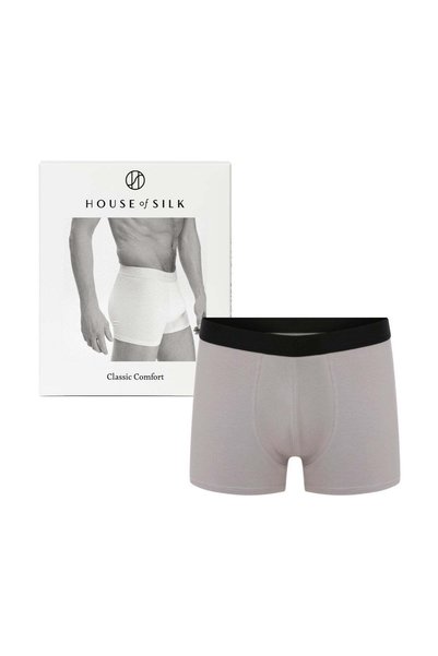 House of Silk Micro Modal Extra Yumuşak Boxer Gümüş