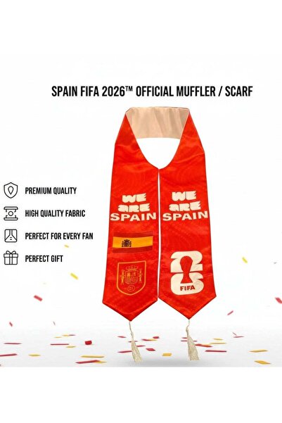 FIFA 2026 World Cup Spain National Football Team Scarf