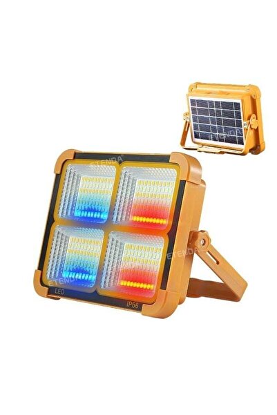 Generic ETENDA Solar-Powered Dual-Color Portable Camping Floodlight - Camping...