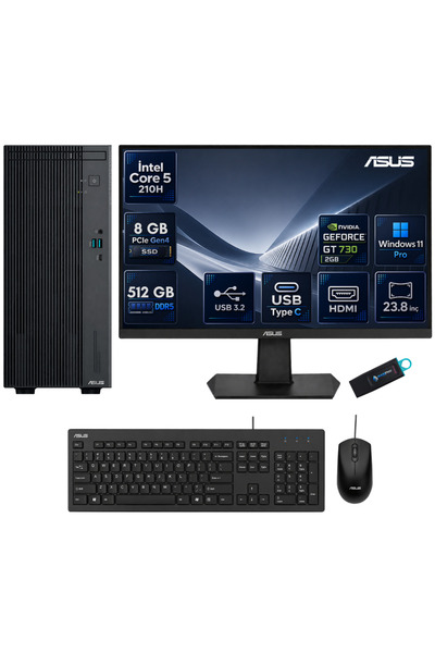 ASUS ExpertCenter P500MV Intel Core 5 210H 8 GB DDR5 512 GB SSD Nvidia GT730 ...
