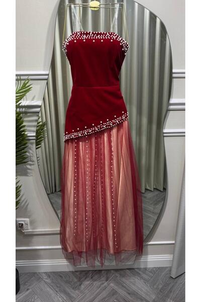 Mar style Luxury Dress with Pearls and Tulle