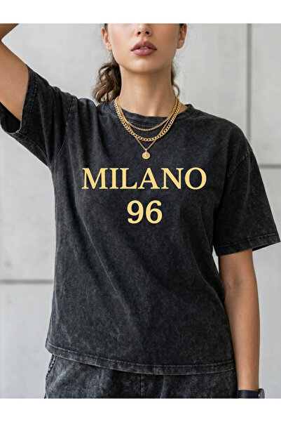 Pink Sky Μπλουζάκι Unisex Oversize με εφέ ξεβαμμένου υφάσματος, Vintage Stree...