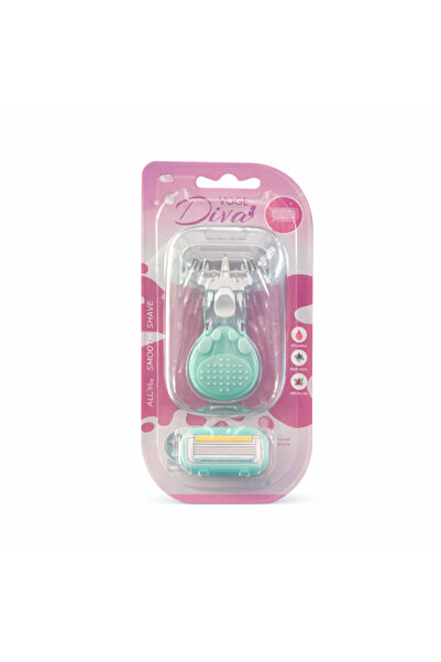 Orca Diva ماكينة حلاقة صغيرة 4 في 1 (مقبض واحد + 2 شفرة قابلة للاستبدال)