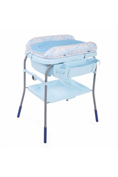 Chicco Cadita cu masa de infasat Chicco, Ocean, 0luni+