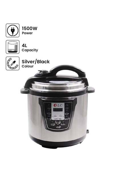 DLC Electric Pressure Cooker 4 L 1500 W SH-4205 Silver/Black