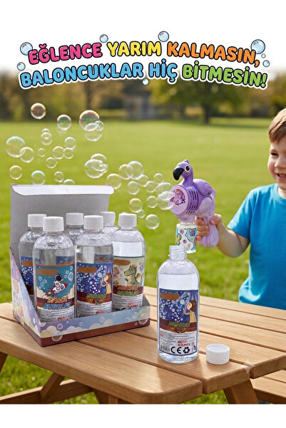 NOVAJOY Balon Suyu Yedek Köpük Sıvısı- Tüm Baloncuk Oyuncakları İle Uyumlu