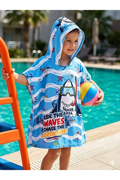 gnygiyim Girls/Boys Hooded Beach Towel Poncho Towel Sea Pool Bathrobe Baby Ba...