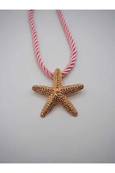 Stelle Jewelry Women's Gold Starfish Figured Rope Cord Necklace Summer Trend ...