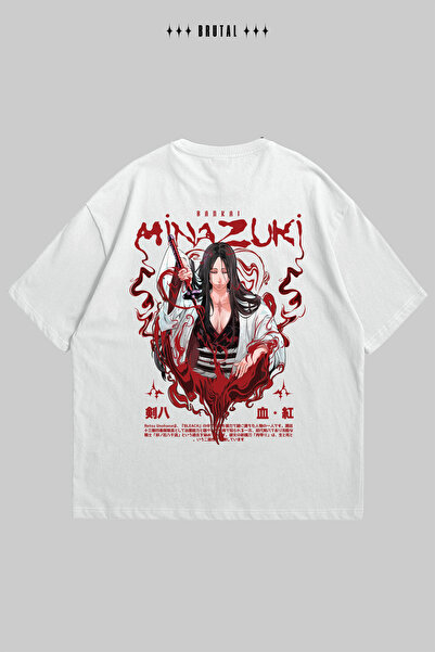 Brutal Dept. Bleach Unohana Bankai Minazuki Anime Printed Oversize T-Shirt Un...