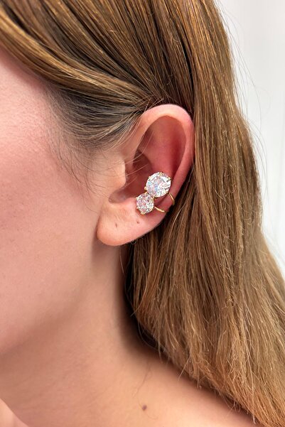 Charmist Çelik Sıkıştırmalı Duet Earcuff