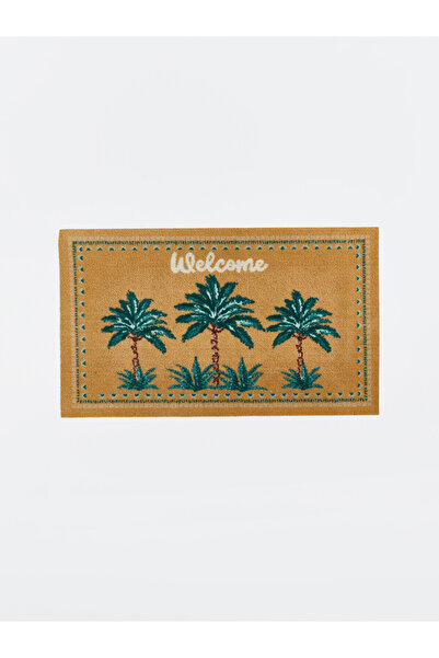 LC Waikiki Nevavm Palm Tree Printed Door Mat with Difference 45X75 cm