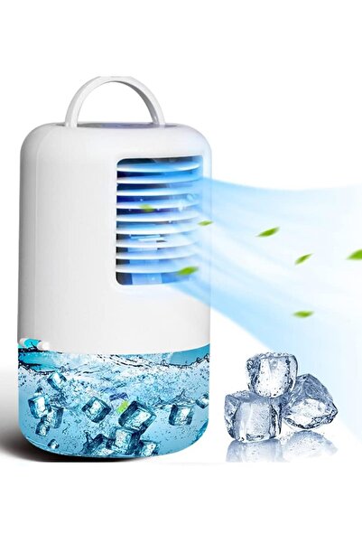 AZA TECH Mini Aer Condiționat Portabil Premium, Ventilator de Birou 3-în-1 cu...