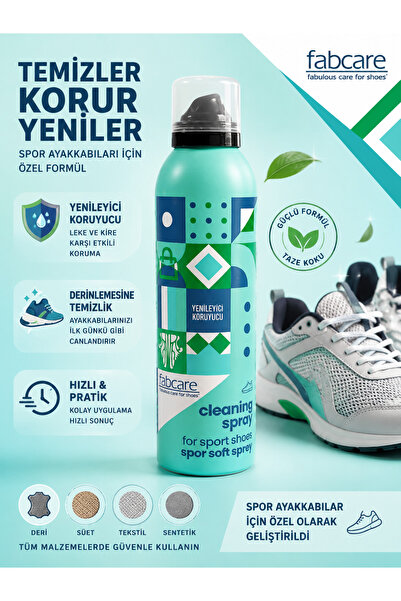 Fabcare Spor Ayakkabı Temizleme ve Koruyucu Sprey - Derinlemesine Temizlik, Y...