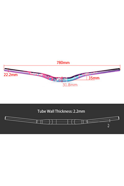 tur bike Pembe Lunje Rainbow 780 Mm Gidon