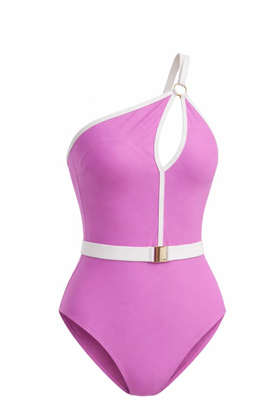 sayina Women's Belted Boutique Sea Pool Swimsuit