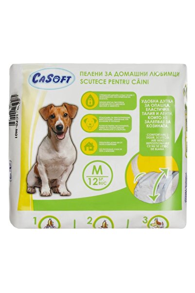 Z Store Scutece-chiloțel pentru animale de companie (Mărimea M) 44x32cm - 12 ...