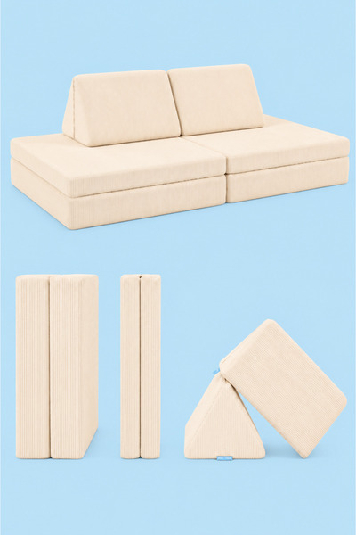 GOOD NİGHT Funbed Sofa Çocuk Oyun Koltuğu, Modüler Katlanır Yatak ve Oyun Min...