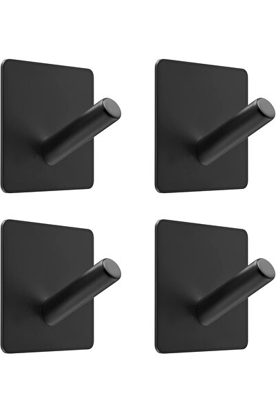 Arabest Towel Hooks, 4PCS Adhesive Bathroom Hooks Heavy Duty Towel Racks Hold...