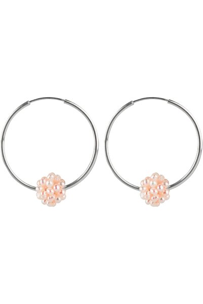 MINZA Ariel Women's Earrings, 925 Sterling Silver, Earrings, with Pearl, Hand...