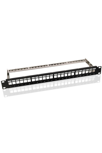 goobay Πάνελ διανομής Keystone 95743, 19 "/1U, 24 θύρες, μαύρο
