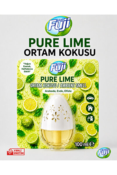 Ilgaz Fuji Limon Kokulu Araç, WC, Oda ve Ortam Kokusu 100 ml | Pure Lime Kalı...