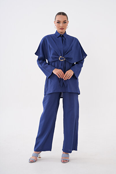 Mega Life Glos 3-Piece Pants Suit with Cape Buckle