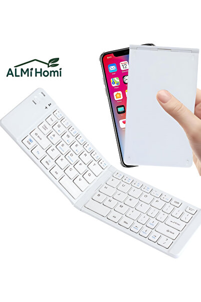 almihomi Foldable BT Keyboard - Portable BT 5.0 Wireless Keyboard, Magnetic U...