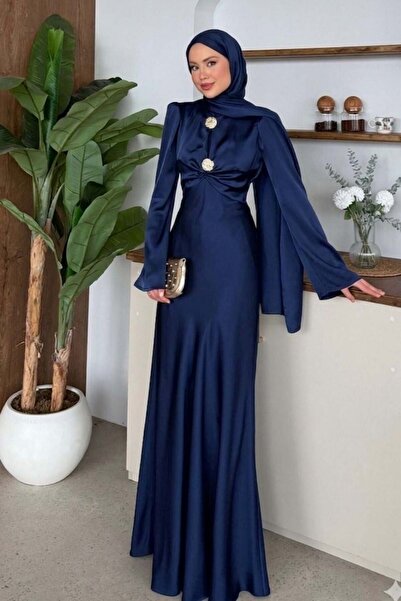 Şulemoda Giyim Rosalie Evening Dress Navy Blue