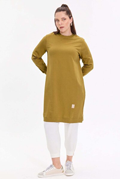 KADO OUTLET Basic Rahat Kalıp Uzun Kadın Tunik