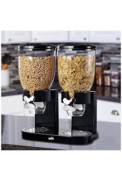 Vivendo Dispenser dublu pentru cereale, 4 Litri - cate 2L/dozator